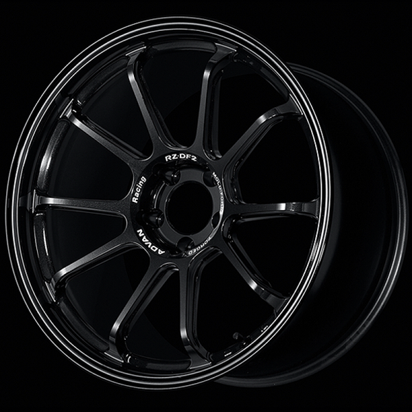 Advan RZ-DF2 19x10.5 / +32 Offset / 5-120 / 72.5mm Bore / Racing Titanium Black - YAF9L32WTB