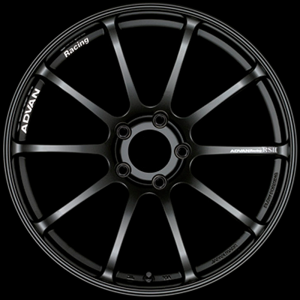 Advan RSII 17x8.0 / +45 Offset / 5-114.3 / 73mm Bore / Semi Gloss Black - YAP7G45ESB