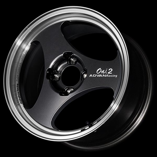 Advan ONI2 14x6.0 / +38 Offset / 4-100 / 63mm Bore / Machining & Black Gunmetallic - YAY4C38ABG