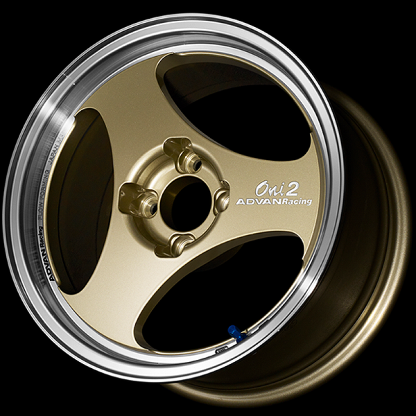 Advan ONI2 15x5.5 / +38 Offset / 4-100 / 63mm Bore / Machining & Champagne Gold - YAY5B38ACG