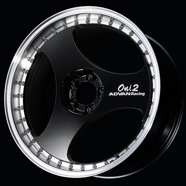 Advan ONI2 Progressive 20x11.0 / +05 Offset / 5-114.3 / 73mm Bore / Machining & Racing Gloss Black - YAYP0M05EBF