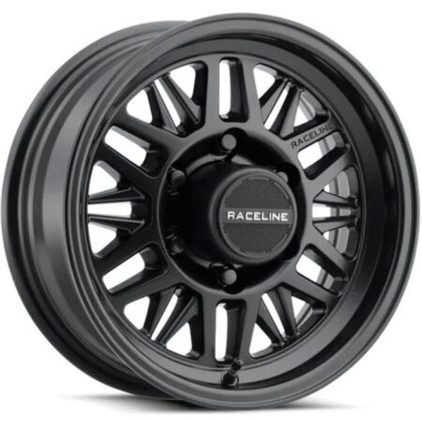 Raceline 451B Ryno TR Trailer 16x6in / 8X6.5 BP / 0mm Offset / 4.9mm Bore - Satin Black - 451B-66080