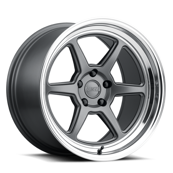 Kansei K14G Roku 18x10.5in / BLANK BP / 12mm Offset / 66.56mm Bore - Grey - K14G-181500+12(5P)