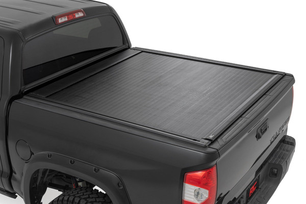 Rough Country Powered Retractable Bed Cover 5'7" Bed | Toyota Tundra (07-21)