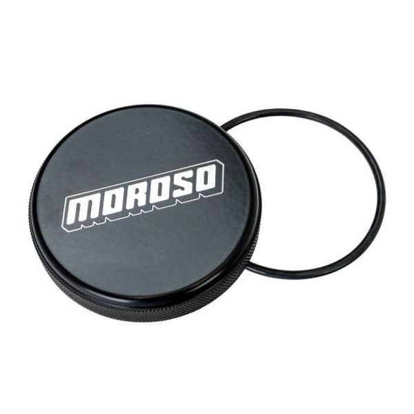 Moroso Replacement Cap Dry Sump Tank - Black w/Logo - 85298