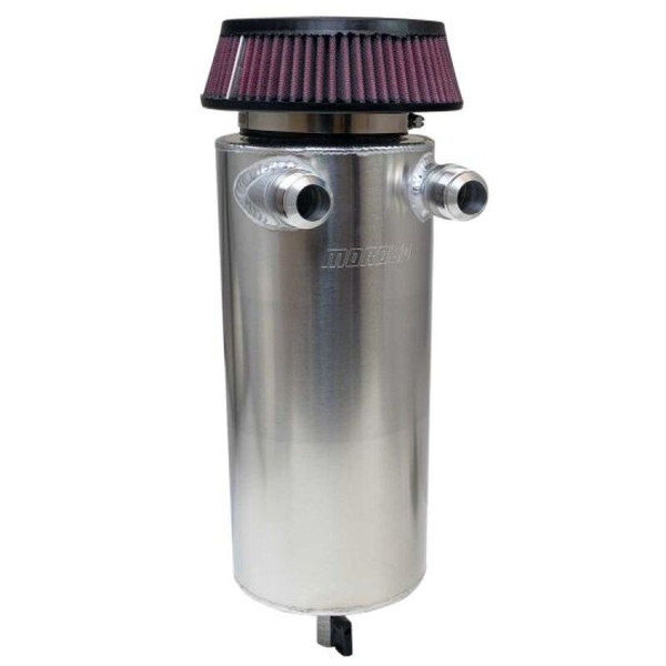 Moroso 6in Diameter Dual -16AN Inlet Aluminum Breather Tank Catch Can - 85755