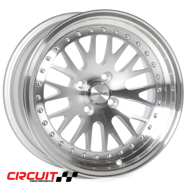 Circuit Performance CP21 16x8 Silver/Machined 4x100 [+25mm] Wheel