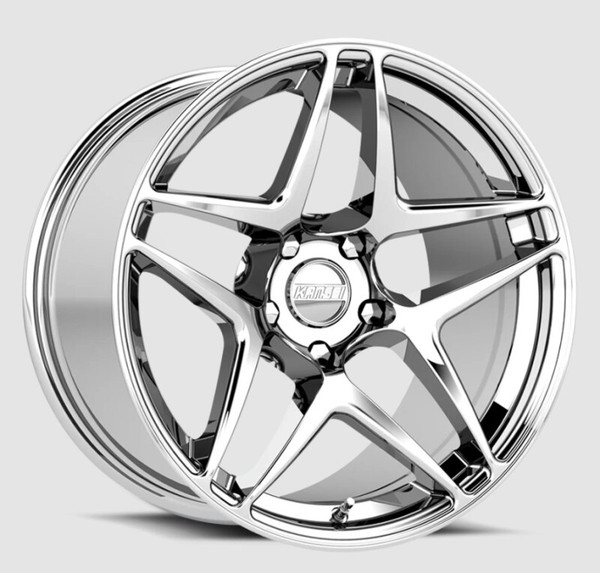 Kansei K15X Astro 18x10.5in / 5x114.3 BP / 12mm Offset / 73.1mm Bore - Chrome - K15X-181512+12