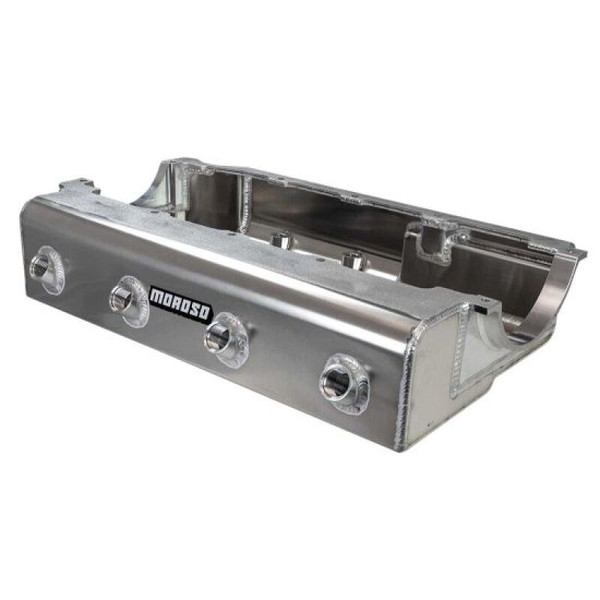 Moroso BBC Mark IV Marine Dry Sump 4 P/U 5in Deep Aluminum Oil Pan w/Pump Notch - 20036