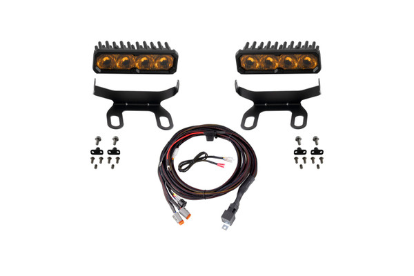 Diode Dynamics 2013-2018 Ram 1500 Ram Standard SS6 Pro LED Kit Yellow Driving 3000K - DD8607