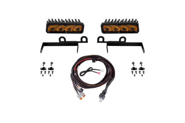 Diode Dynamics 2013-2018 Ram 1500 Ram SportExpress SS6 Max LED Kit Yellow Fog 3000K - DD8620