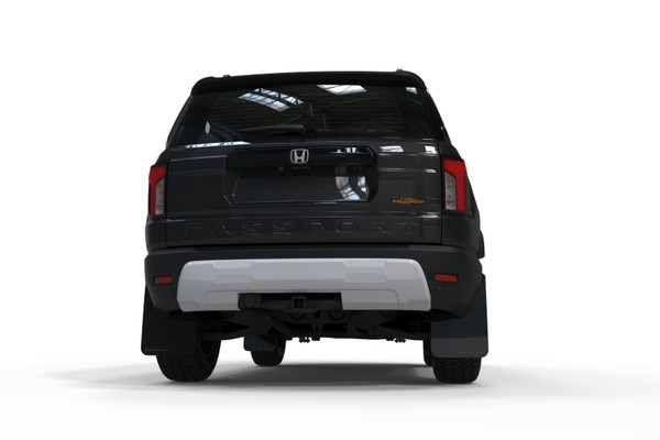 Rally Armor 2026 Honda Passport Black UR Mudflap - White Logo - MF139-UR-BLK-WH