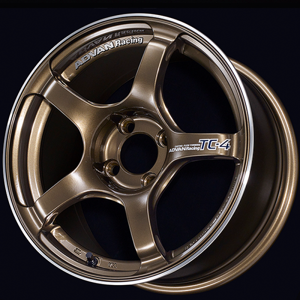 Advan TC4 16x7.5 / +35 Offset / 4x100 / 63mm Bore / Umber Bronze Metallic and Ring - YAD6F35AUAR