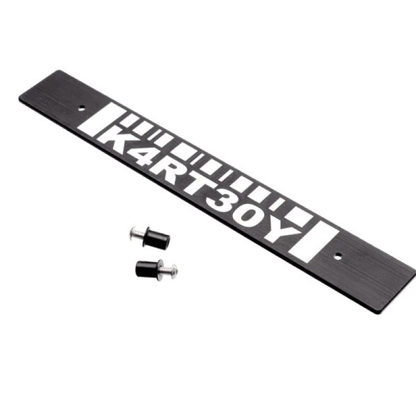 Kartboy Subaru License Plate Delete - Black Barcode - KB-055-PL-BAR