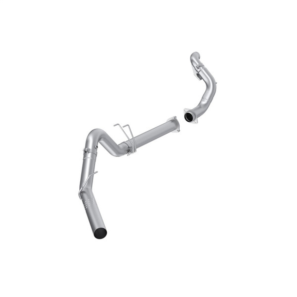 MBRP 15-16 F250/F350/F450 6.4L PS CC/SC AL Steel 4in Filter-Back Single Side - No Muffler w/ DP - S6286PLM