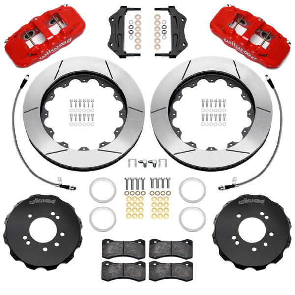 Wilwood 89-98 Nissan 240SX/89-94 Skyline/90-96 300ZX Aerolite 6R Front BBK w/ 14in SLT Rotors - Red - 140-18251-R