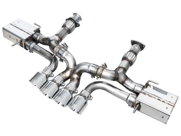 AWE 23-25 Chevrolet C8 Corvette Z06 5.5L SwitchPath Exhaust System - Chrome Silver Tips - 3025-42906