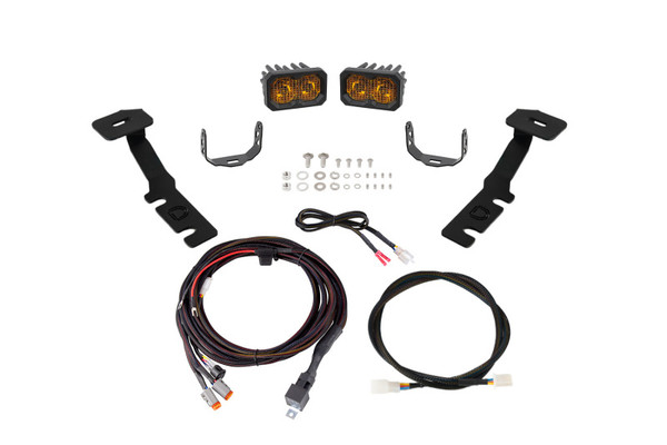 Diode Dynamics 19-25 Toyota RAV4 C2 2.0 LED Ditch Light Kit - Pro Yellow Combo - DD8806