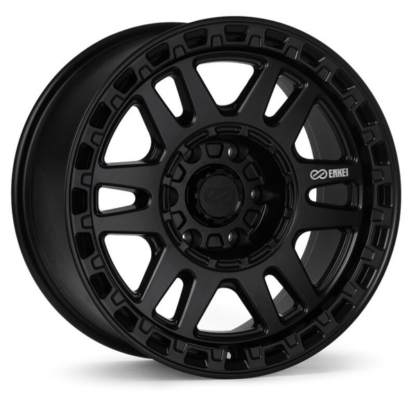 Enkei Trail-Tracker 18x9 / 6x139.7 BP / ET0 / 106.1mm Bore - Matte Black Wheel - 560-890-8400BK