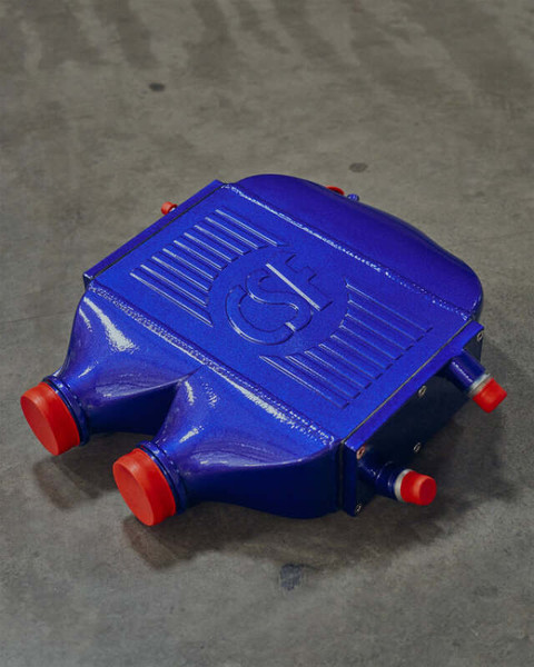 CSF 2014+ BMW M3/M4 (F8X) Top Mount Charge-Air-Cooler - San Marino Blue - 8082SMB