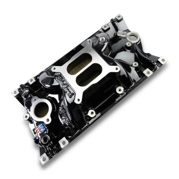 Edelbrock Chevy Vortec SB Performance EPS Manifold - Black Plasma Finish - 2716-BP