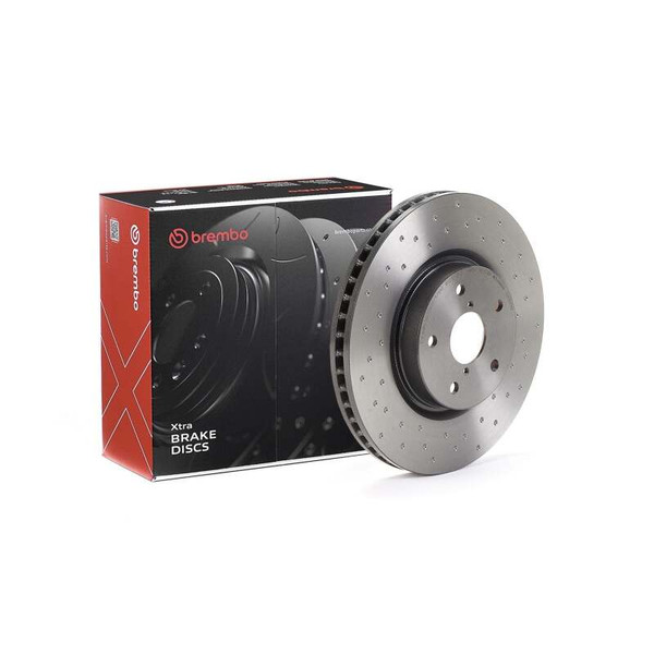 Brembo 2015 Subaru Legacy/15-19 Outback/15-20 WRX XTRA Drilled Front Rotor - 09.D245.1X