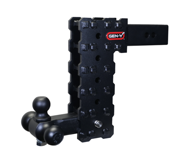 Gen-Y Phantom-X 2.5in Solid Shank 10in Drop 1.6K TW 16K Hitch w/GH-052 (No Flat Towing) - GH-2435X