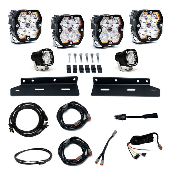 Baja Designs 21-25 Ford Raptor Squadron Sport 2.0 Fog Pocket Kit (Multi Patterns) - Clear - 440018