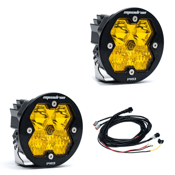 Baja Designs Squadron-R 2.0 Pro LED Driving/Combo (Pair) - Baja Amber - 5978132
