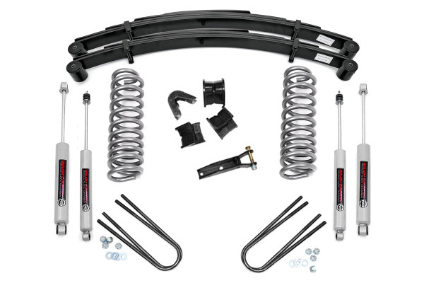 Rough Country 4 Inch Lift Kit Rear Springs | Ford Bronco 4WD (1978-1979)