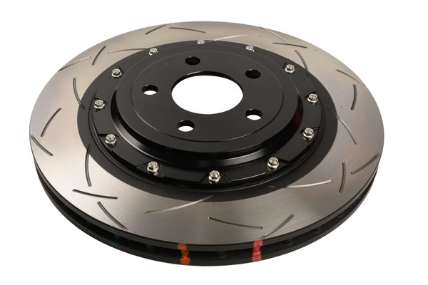 DBA 24-26 Ford Mustang (390mm Front Rotor) Rear 5000 Series Slotted Rotor (w/Black Hat) - DBA53849BLKS