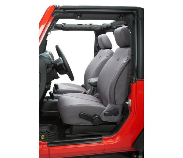 Bestop 07-12 Jeep Wrangler JK Front Seat Covers (Charcoal) - 29280-09