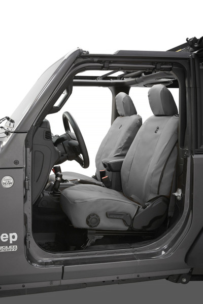 Bestop 18-26 Jeep Wrangler JL 2-Door Front Seat Covers (Charcoal) - 29293-09