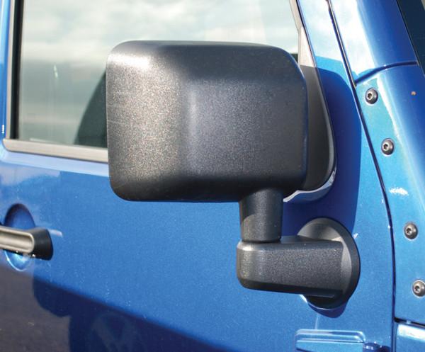Bestop 07-18 Jeep Wrangler JK Door Mirror Set (Black Abs Composite Not Powered) - 51260-01