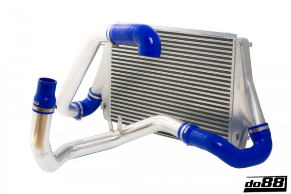 do88 03-11 SAAB 9-3 1.8T/2.0T (B207) BigPack Intercooler Kit w/Blue Hoses - BIG-120-B