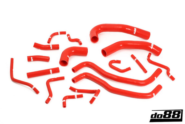 do88 Suzuki Swift Sport 1.6 05-10 Coolant Hoses Red - DO88-KIT125R