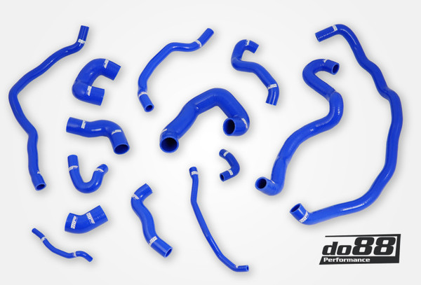 do88 07-10 BMW 135i/335i N54 (E82/E88/E9X) Coolant Hoses - Blue - DO88-KIT222B