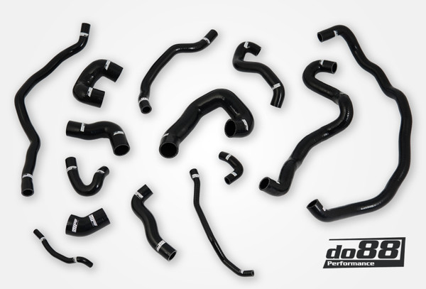 do88 07-10 BMW 135i/335i N54 (E82/E88/E9X) Coolant Hoses - Black - DO88-KIT222S