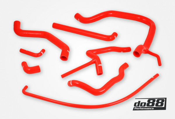 do88 SAAB 900 Turbo 16 84-93 Coolant Hoses Red - DO88-KIT50R