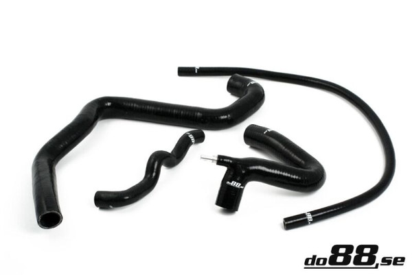 do88 Volvo S40/V40 2.0T/T4 98-04 Coolant Hoses Black - DO88-KIT7S