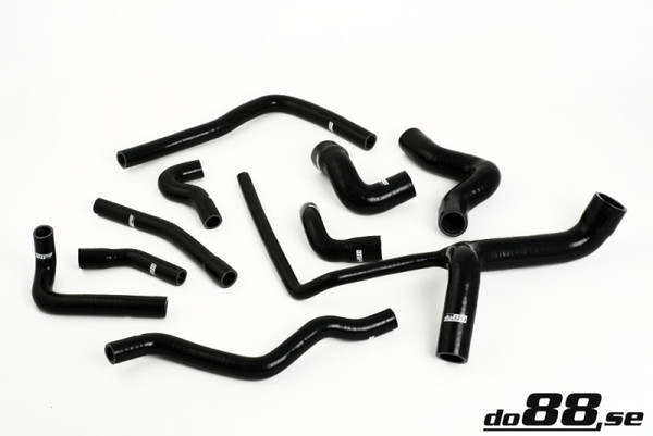 do88 91-97 Audi S4/S6/A6 2.2T C4 (AAN) Radiator Hoses - Black - DO88-KIT97S