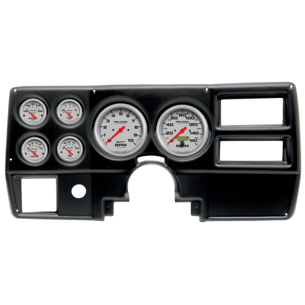 Autometer Ultra-Lite 94-87 Chevy GMC Truck AC Dash Kit 6pc Tach / MPH / Fuel / Oil / WTMP / Volt - 2923-13