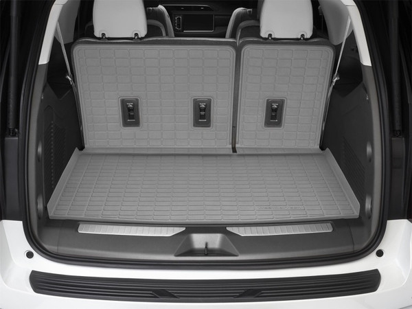 WeatherTech 20-25 Hyundai Telluride Behind Seating w/Bumper Protector Seatback Cargo Liner - Grey - 421512IMSK