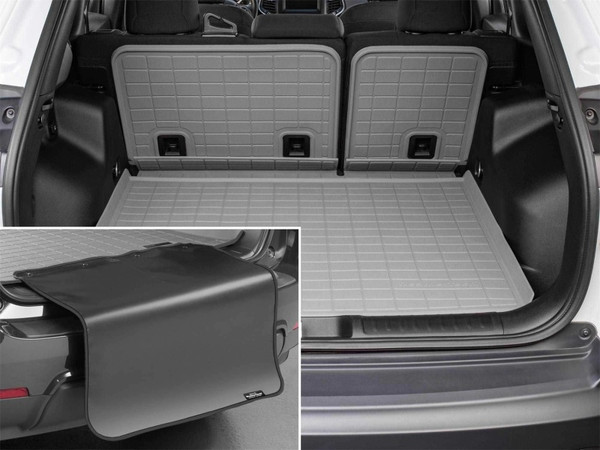 WeatherTech 21-26 Cadillac Escalade Behind Seating w/Bumper Protector Seatback Cargo Liner - Grey - 421716IMSK