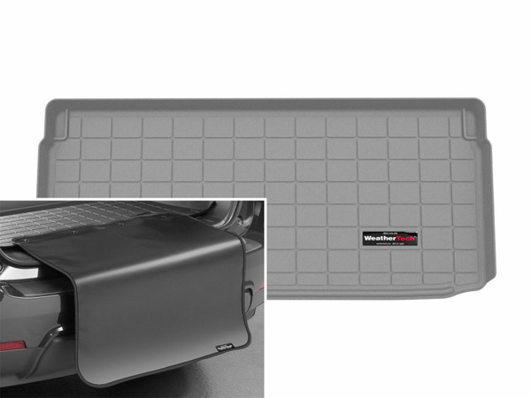 WeatherTech 14-24 MINI Hardtop 2 door Behind 3rd Row Cargo Liner w/Bumper Protector - Grey - 421792SK