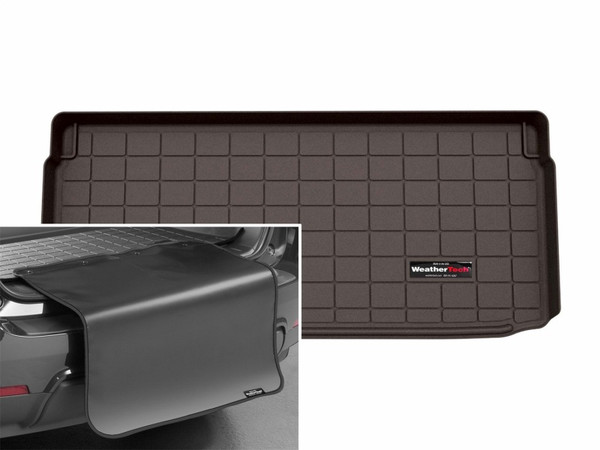 WeatherTech 14-24 MINI Hardtop 2 door Behind 3rd Row Cargo Liner w/Bumper Protector - Cocoa - 431792SK