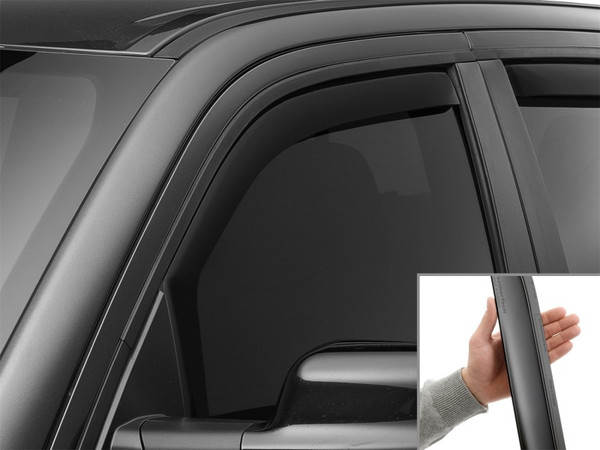 WeatherTech 19-26 Dodge Ram Truck Front Front Side Window Deflectors - Matte Blk - 80935IMB