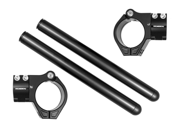 Vortex Racing 7 Degree Bar Angle Zero Offset 53mm Fork Tube - CL53BK