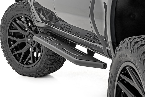 Rough Country OV2 Running Boards Side Step Bars | Crew Cab | Chevy/GMC 1500/2500HD (19-26)