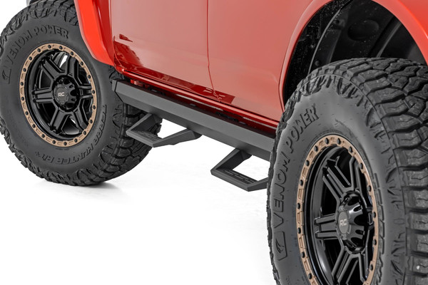 Rough Country SRL2 Adjustable Aluminum Step 4-Door | Ford Bronco 4WD (2021-2026)
